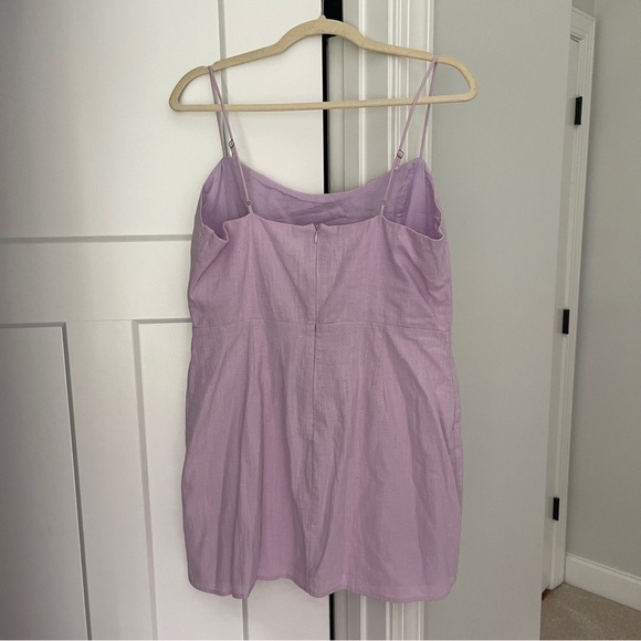 NWT SHOWPO Nerissa Mini Dress Cut Out Side Split Dress in Lilac Purple - Picture 5 of 5